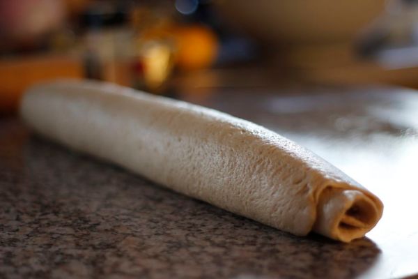 Cinnamon Roll Dough Rolled Up